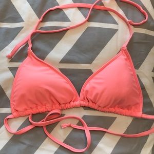 Peach bikini top